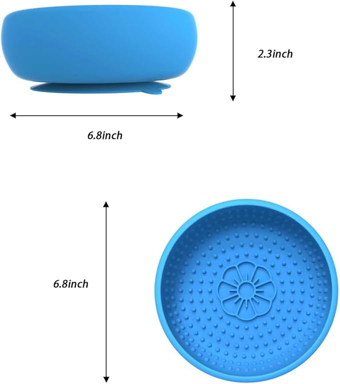 Saphe Dog Lick Bowl, Anxiety Relief Lick Silicone Dog Bowl, Non-Slip Licking mat for Distraction, Freezer & Dishwasher Safe