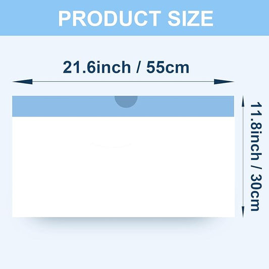 40 Count 21.6" x 11.8" Cat Litter Box Liners for Self-Cleaning Cat Litter Box, Replacement Automatic Litter Box Liners, 2 Rolls Drawstring Trash Bags for Robot, Extra Thick,(2 Packs/40 Counts)