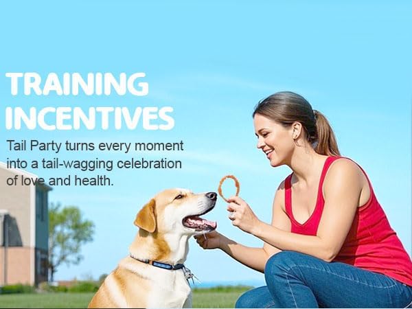 TailParty Turkey Tendons for Dogs with Fish Oil & Taurine: 8 oz Dog Healthy Treats, All Natural Dental Chew Rings, Long-Lasting Training-Reward Snacks for Health-Conscious Pet Owners