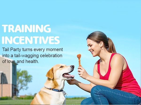 TailParty Turkey Tendons for Dogs with Fish Oil & Taurine: 8oz Small Dog Healthy Treats, All Natural Dental Chew Bones, Long-Lasting Training-Reward Snacks for Health-Conscious Pet Owners(S)