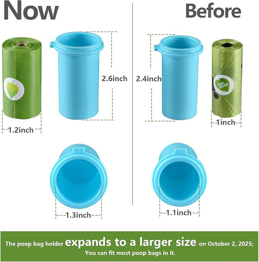 Dog Water Bottle with Food Container & Poop Bag Holder, Travel Water Bowl, Portable Pet Dispenser, Girl Dog Accessories Stuff Items Essentials Gift for Yorkie Chihuahua Walking Hiking