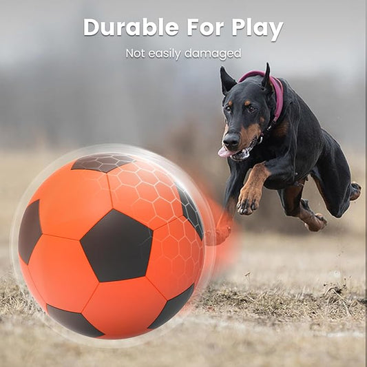 Diman Herding Ball for Dogs: 25 Inch Horse Balls for Outdoor Play, Giant Pet Toys Balls for Australian Shepherd, Dogs or Horses, Orange Black