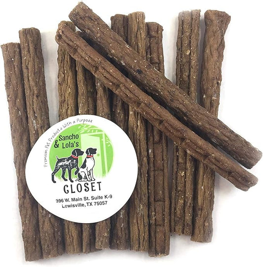 100% Natural Elk Jerky Dog Treats by Sancho and Lola’s (12 Pack) Packed with Lean Protein for a Healthy Snack - Made in The USA