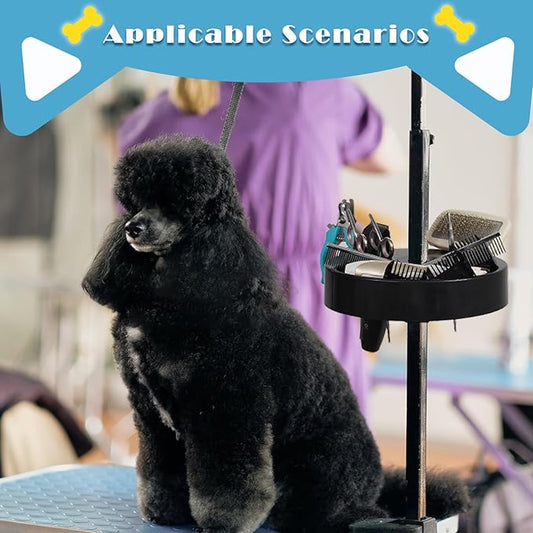 Dog Grooming Organizer – Adjustable Beauty Tools Organizer & Pet Grooming Storage Rack for Scissors, Brushes & Accessories