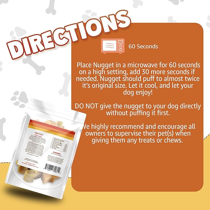 Yeti Refill Nuggets for Puff and Play Dog Toys - Natural Himalayan Yak Cheese Treats, Promotes Dental Health, Suitable for All Dogs, Ideal for Interactive Chew Toys and Dispensers, 50 Pieces, 24 Oz