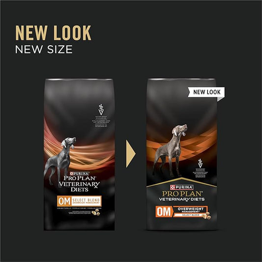 Pro Plan Veterinary Diets Purina OM Select Blend Overweight Management with Chicken Canine Formula Dry Dog Food - 16.5 lb. Bag