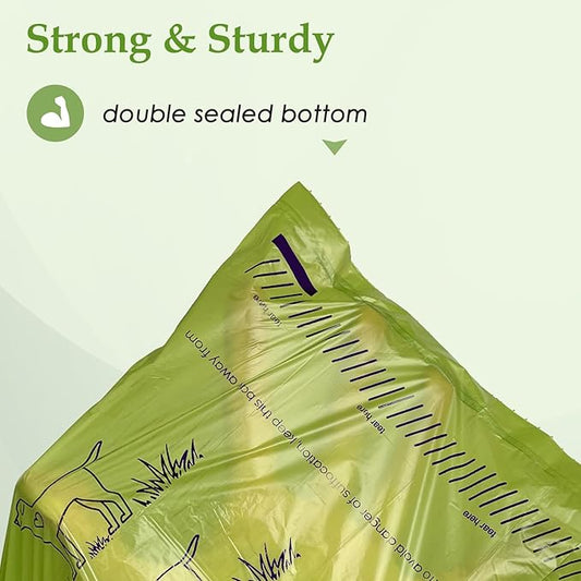 720 Count Lavender Scented 13” x 9”Dog Poop Bags Rolls, Leakproof Strong & Sturdy Waste Bags for Doggie Cat Pet