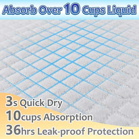 XL Puppy Pads 40 Count, Thicken Pee Pads for Dogs, 28"x34" Dog Pee Pads Extra Large, Disposable Urine Bed Pads for Doggy, Potty Pads for Doggie, Large Dog Pads, Piddle Pads X-Large