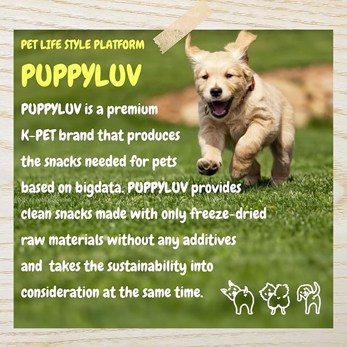 Puppyluv Treat - Freeze Dried Salmon Dog & Cat Treats, Wild Caught, Single Ingredient, High Protein, Omega 3/6/9, Grain Free, Gluten Free, 3.0oz