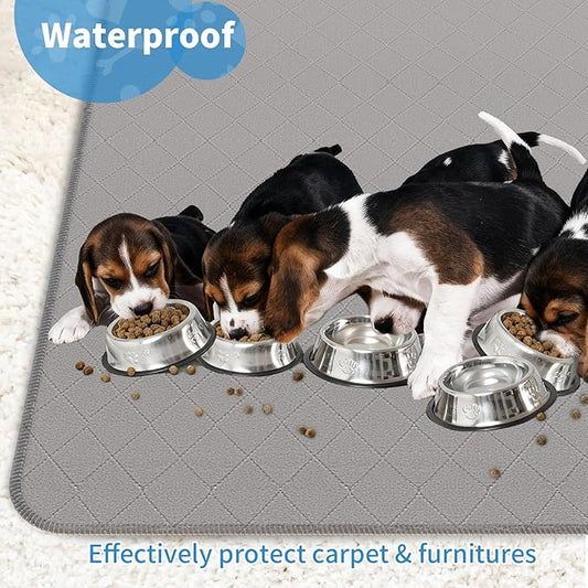 Washable Reusable Dog Pee Pads, 65" Round Absorbent & Waterproof Puppy Training Pad for Crate, Playpen & Carpet, Large Potty Pads for Dogs, Cats & Small Pets