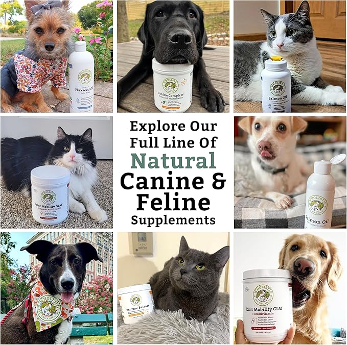 Wholistic Pet Organics Colostrum for Dogs & Cats - Bovine Colostrum Powder - Cat & Dog Allergy Relief, Immune Support & Itching Skin Relief - Cat and Dog Vitamins for Itchy Skin - 1 oz - 70 Scoops