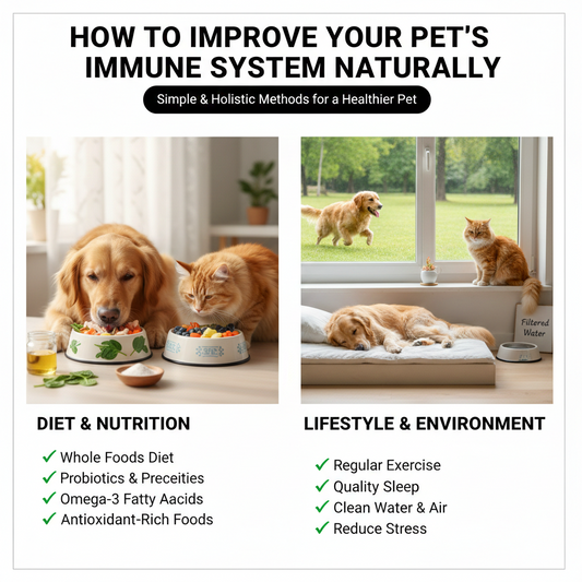 🐾 How to Improve Your Pet’s Immune System Naturally