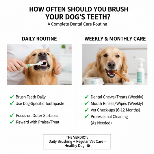🦷 How Often Should You Brush Your Dog’s Teeth? A Complete Dental Care Routine