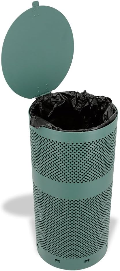 ZERO WASTE USA - Rust Proof Aluminum Dog Waste Station - Free 400 Waste Roll Bags & 25 can Liners - 10-Year Warranty - Over 500k Sold in USA (Green)