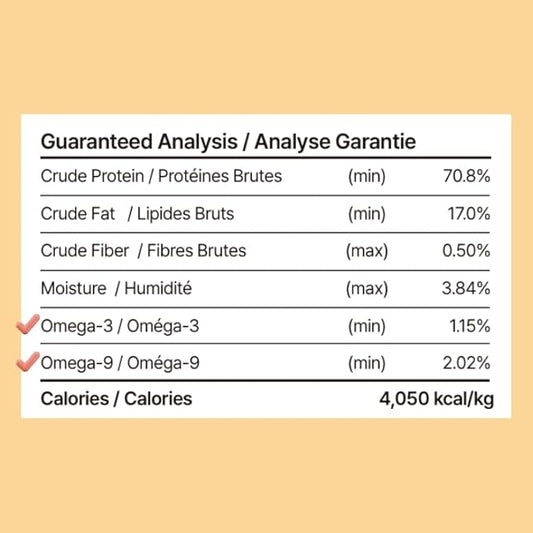 Puppyluv Treat - Freeze Dried Salmon Dog & Cat Treats, Wild Caught, Single Ingredient, High Protein, Omega 3/6/9, Grain Free, Gluten Free, 3.0oz