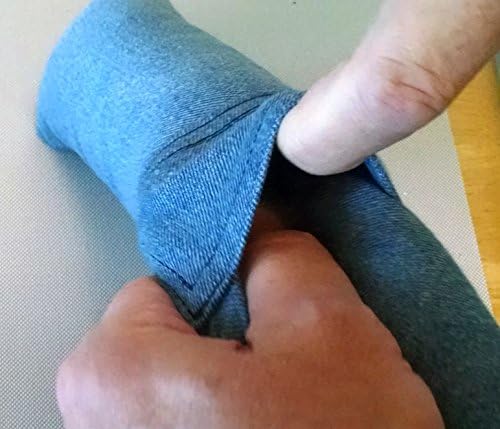 (Refillable 15" Catnip Cat Kicker Toy (Kicker Filled with 1 oz Canadian Catnip) (Denim)