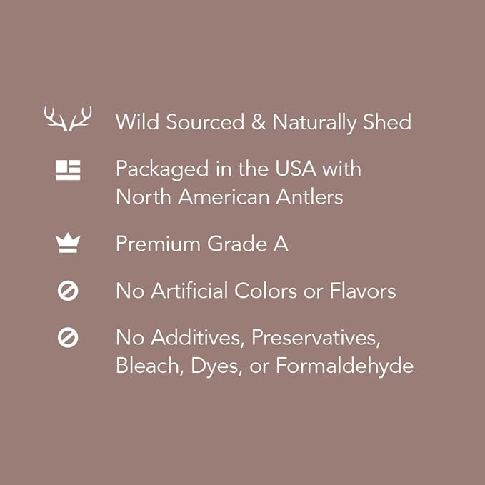 Amazon Brand - Wag Split Elk Antler, Naturally Shed, Long Lasting for Aggressive Chewers, X-Large (Best for Dogs over 45 lbs)