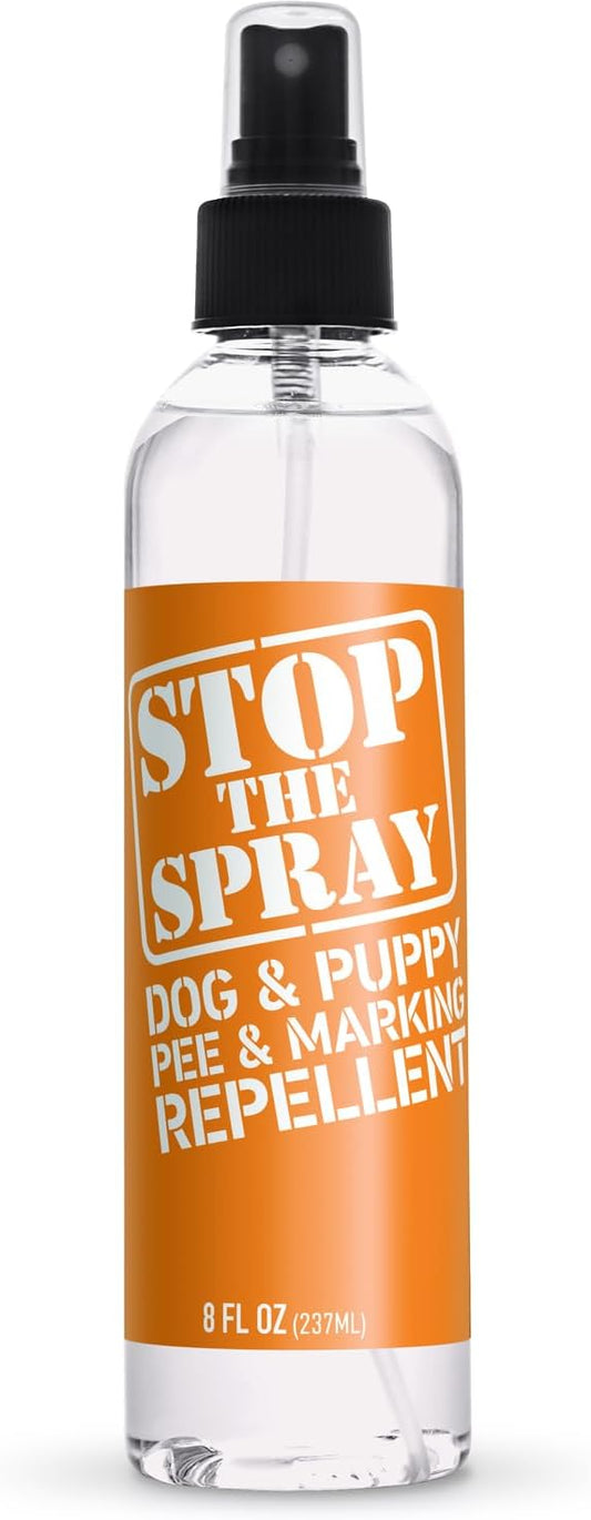 EBPP Stop the Spray - Dog & Puppy Pee Marking Repellent - Pet Training Spray - Puppy Potty Training Spray for Dogs - Dog Pee Stopper - Pee Deterrent for Dogs - No Marking Spray for Dogs Indoor 8oz
