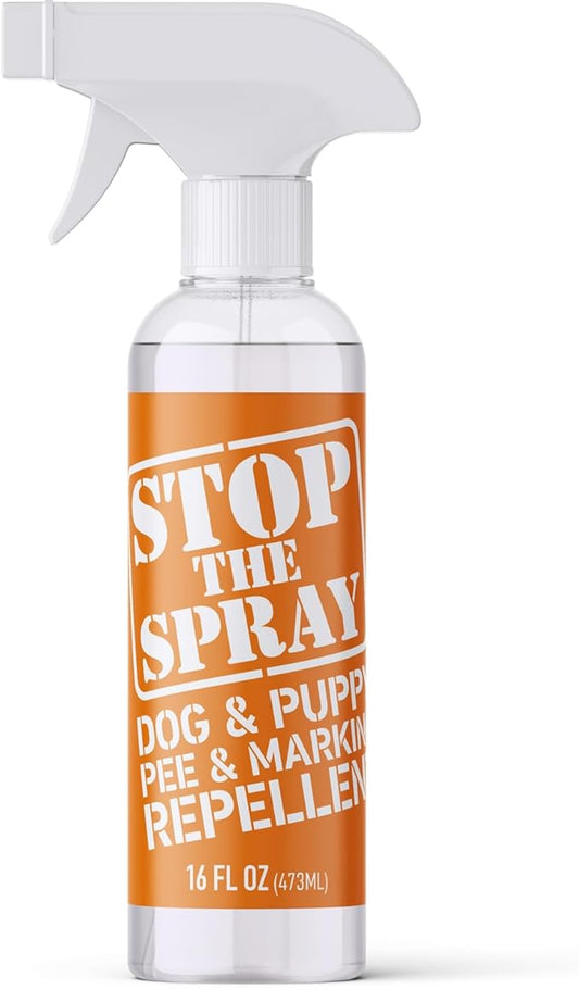 EBPP Stop the Spray - Dog & Puppy Pee Marking Repellent - Pet Training Spray - Puppy Potty Training Spray for Dogs - Dog Pee Stopper - Pee Deterrent for Dogs - No Marking Spray for Dogs Indoor 16oz