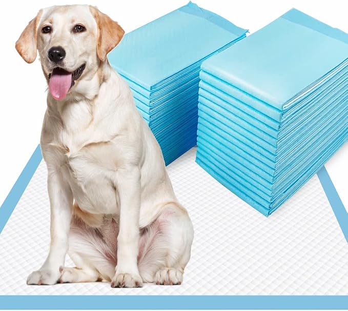 XL Puppy Pads 40 Count, Thicken Pee Pads for Dogs, 28"x34" Dog Pee Pads Extra Large, Disposable Urine Bed Pads for Doggy, Potty Pads for Doggie, Large Dog Pads, Piddle Pads X-Large