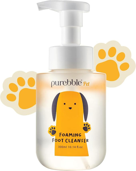 Pet Foaming Foot Paw Cleanser | Designed for All Types of Paw Washers | Dog Cleaning Supplies | Nourishing, Softening, Calming, Itch Reducing for Dog Paws | 300ml / 10.14 fl oz