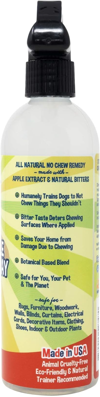 Bodhi Dog Bitter Apple No Chew Spray - Natural Training Aid for Dogs & Puppies - Discourages Pet from Chewing and Biting on Furniture, Shoes, Plants & More - Safe, Humane, Made in USA (17 Fl Oz)
