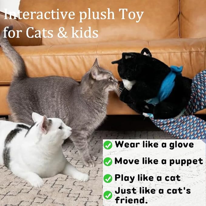 Cat Toys, Cat Wrestling Glove, Cat Wrestling Puppet, Hand Puppets with Tough Padding for Safe and Fun Interactive Toys for Cats and Dogs