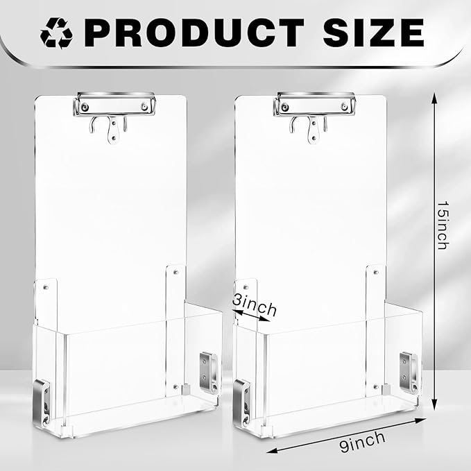 Leinuosen 2 Pack Kennel Cage Storage Bin for Accessories and Supplies Veterinary Cage Acrylic Storage Rack for Kennel, Crate, Cat Accessories