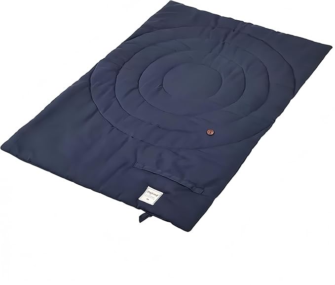 Dog Travel Mat | Camping Bed for Dogs | 37.4"x25.6" Waterproof Outdoor Dog Mat | Portable Place Mat for Dogs with Handle | Machine Washable | Easy Clean for Outdoor Adventures (Blue)