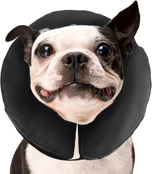 ZenPet Recovery Inflatable Collar for Dogs & Cats – Soft, Comfortable, Safe & Stress-Free Healing Alternative E-Collar After Surgery, Adjustable Donut Design, Secure Fit (Medium)