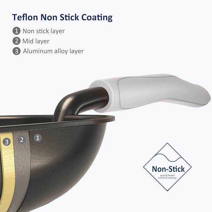 WePet Cat Litter Scoop, Non-Stick Plated Aluminum Alloy Sifter, Kitty Durable Metal Scooper, Deep Shovel, Long Handle, Kitten Pooper Lifter, Size Medium, Coated Black Body with Grey Handle