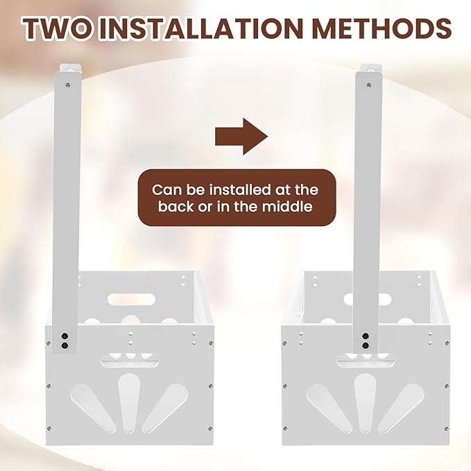 20 x 13 x 9 Wooden Dog Closet Pet Wardrobe Crate Box with Hanging Rods and Personalized Alphabet Letters Easy Assembly Baskets for Dog Cat Toys Clothes Accessories(White)