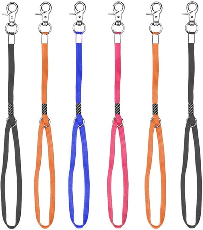 CLCK Pet Dog Grooming Loops - Nylon Restraint Noose Adjustable Fixed Dog Cat Safety Rope for Pet Grooming Table Bathtub Dog Bathing Supplies - 22 inches (6Pack)