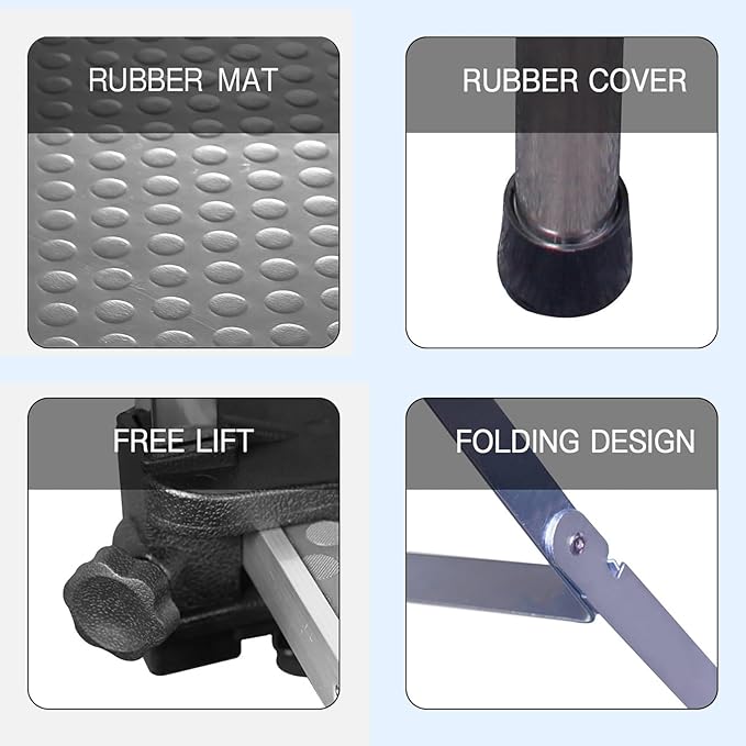 Pet Grooming Table, 42" Adjustable Height Dog Grooming Table with H-Type Arm & Stainless Steel Legs, Non-Slip E1 Grade Top, Tool-Free Folding, Portable for Professional & Home Use(Silver grey, 42inch)