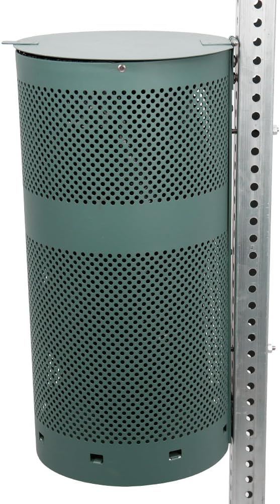 ZERO WASTE USA - Rust Proof Aluminum Dog Waste Station - Free 400 Waste Roll Bags & 25 can Liners - 10-Year Warranty - Over 500k Sold in USA (Green)