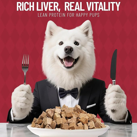 Just Try 8.82 oz Freeze-Dried Beef Liver for Dogs & Cats – Single Ingredient Dog Treats & cat Treats, High Protein, Grain-Free, Rich in Iron & Vitamin A,Healthy Training Treats