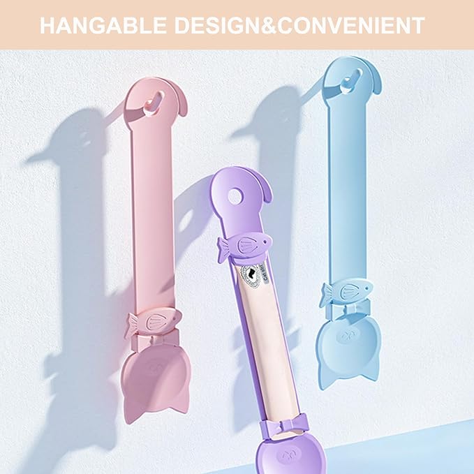 PETPAWLOVELY-3PCS Cat Treat Spoon Squeeze,Cat Strip Feeder spoon,Easy Feeding Spoon for Licky Treats,Pet Food Spoon for Wet Food, Suitable for Churu Paste Treat(3 Color)