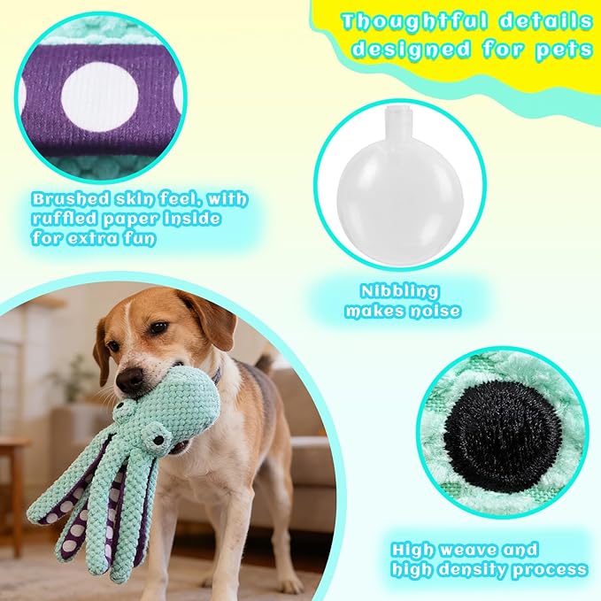 2Pcs Squeaky Dog Toy, Soft Plush pet Toy, Perfect for Daily Companionship, Training Rewards, and Gifts for Small and Medium-Sized Dogs.