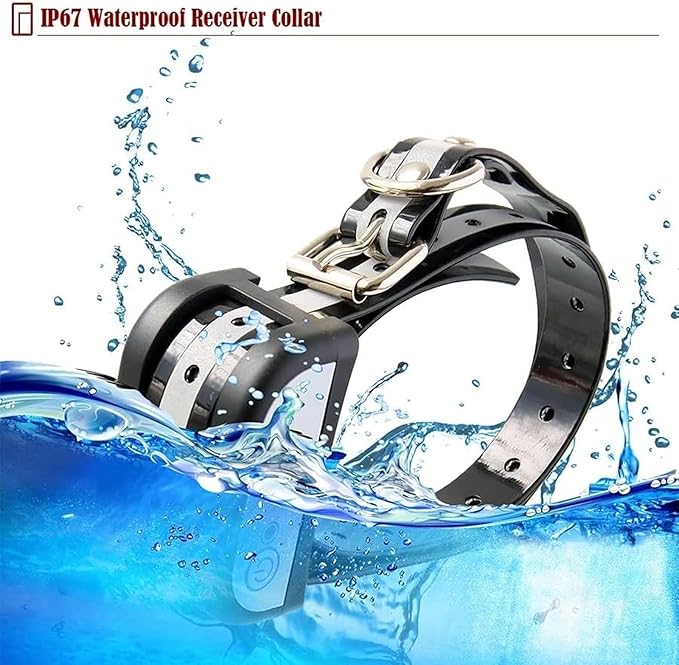 Wireless Dog Fence Electric Pet Containment System, Waterproof Rechargeable Training Collar Receiver, Vibration & Shock, Consistent Signal No Randomly Correction, Harmless for 1/2/3 Dogs,for2dogs