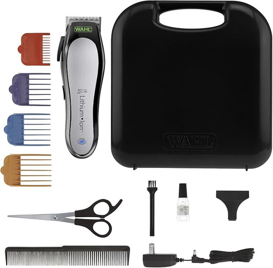 Wahl USA Lithium Ion Pro Series Cordless Animal Clippers – Rechargeable, Heavy-Duty, Electric Dog & Cat Grooming Kit for Small & Large Breeds with Thick to Heavy Coats – Model 9766