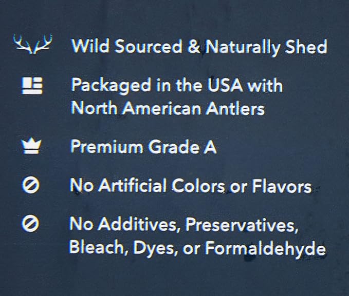 Amazon Brand - Wag Split Elk Antler, Naturally Shed, Long Lasting for Aggressive Chewers, Medium (Best for Dogs 15-30 lbs)