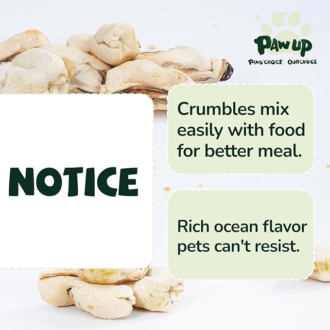 PAWUP Freeze Dried Green Lipped Mussels Dog Treats – Raw Single Ingredient Snacks for Joint & Hip Health, Rich in Omega-3, Grain Free, 3.5 oz