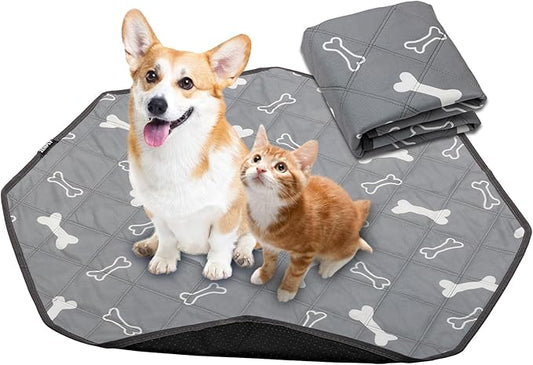 Washable Pee Pads for Dogs, Reusable Puppy Pads Pet Training Pads , Waterproof Machine Wash, Suitable for Floor Protector, Couch Cover, Crate, Potty Training, 26.8 Inch 1 Pack (Octagon)