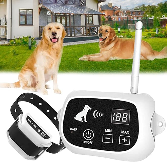 Wireless Dog Fence Electric Pet Containment System with Training Collar Receiver Safe Effective No Randomly Over Correction for 3 Dogs Pets Container Boundary,for1dog