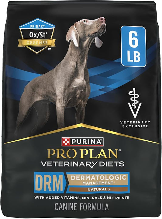 Pro Plan Veterinary Diets Purina DRM Dermatologic Management Naturals W Vitamins Dry Dog Food - 6 lb. Bag