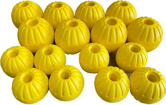 16Pack Dog Balls, EVA Foam Dog Toy Ball for Aggressive Chewers, Durable, High Elasticity, Interactive Ball for Training, Floats in Water(8Pcs3.54inch/8Pcs2.76inch)