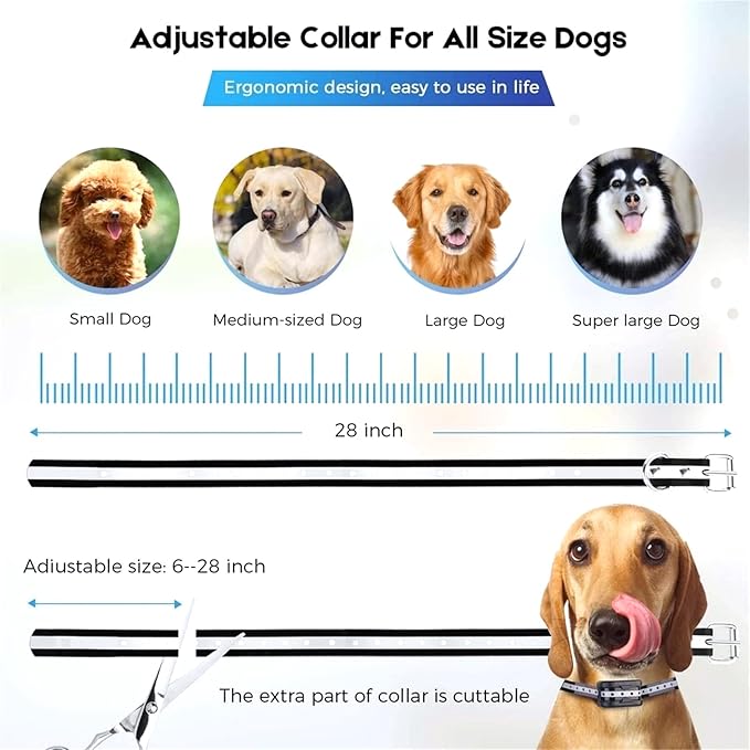 Wireless Dog Fence & Training Collar 2 in 1 System,Boundary Containment System for Stubborn Dogs,with Rechargeable Shock/Tone Waterproof Training Collar,Adjustable Control Range 990 ft,for 123 Dogs,fo