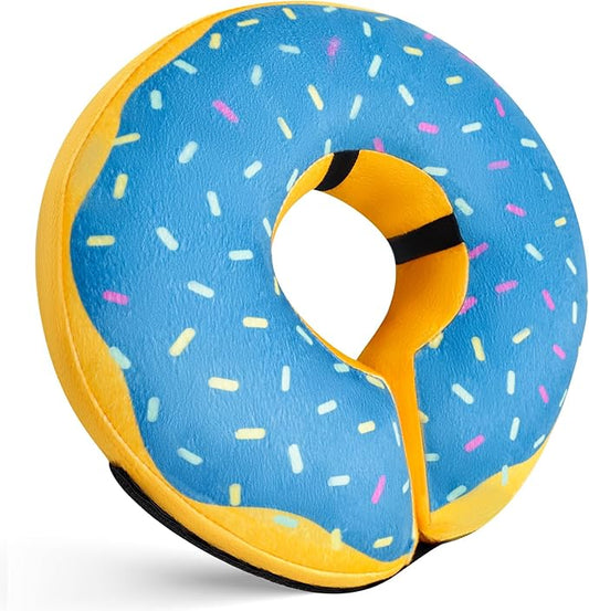 Katoggy Inflatable Dog Cone Collar for After Surgery, Soft Adjustable Blow up Donut E-Collar for Small Medium Large Dog and Cats