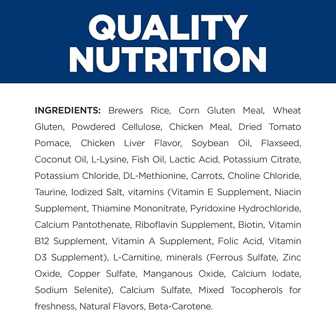 Hill's Prescription Diet c/d + Metabolic, Urinary + Weight Care Chicken Flavor Dry Cat Food, Veterinary Diet, 6.35 lb. Bag