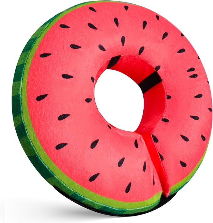 Katoggy Inflatable Dog Cone Collar for After Surgery, Soft Adjustable Blow up Donut E-Collar for Small Medium Large Dog and Cats